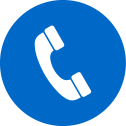 capfin phone icon in white on blue background